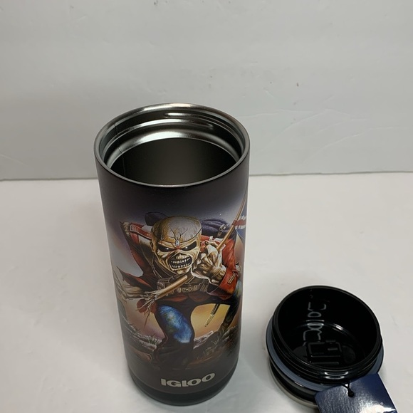 Iron Maiden Band 16 oz TumblerThe Trooper Stainless Steel Igloo Can New - Picture 11 of 12
